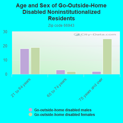 Age and Sex of Go-Outside-Home Disabled Noninstitutionalized Residents