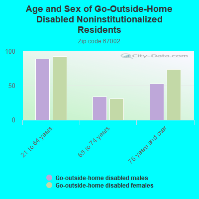 Age and Sex of Go-Outside-Home Disabled Noninstitutionalized Residents