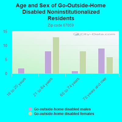 Age and Sex of Go-Outside-Home Disabled Noninstitutionalized Residents