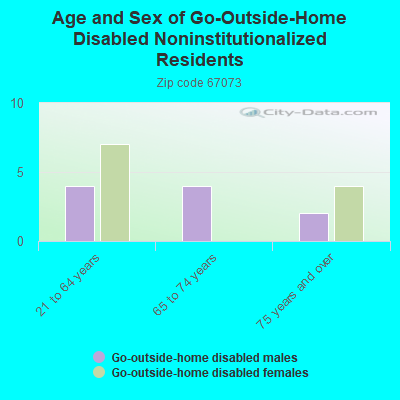 Age and Sex of Go-Outside-Home Disabled Noninstitutionalized Residents