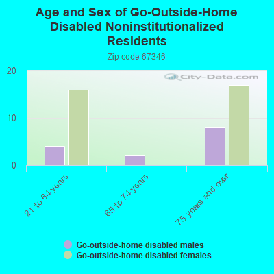 Age and Sex of Go-Outside-Home Disabled Noninstitutionalized Residents