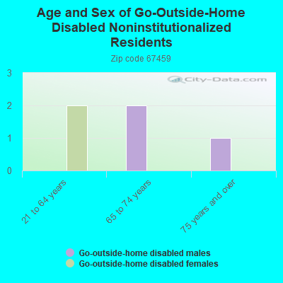 Age and Sex of Go-Outside-Home Disabled Noninstitutionalized Residents