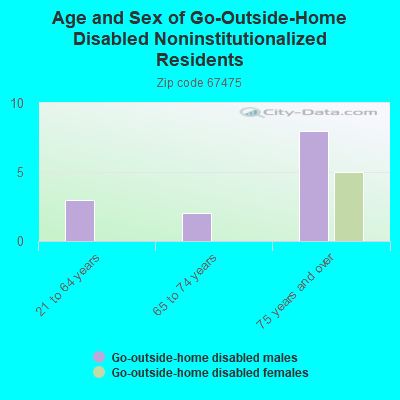 Age and Sex of Go-Outside-Home Disabled Noninstitutionalized Residents