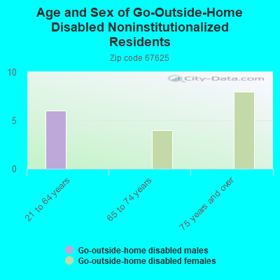 Age and Sex of Go-Outside-Home Disabled Noninstitutionalized Residents