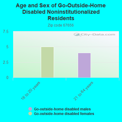 Age and Sex of Go-Outside-Home Disabled Noninstitutionalized Residents