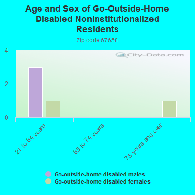 Age and Sex of Go-Outside-Home Disabled Noninstitutionalized Residents