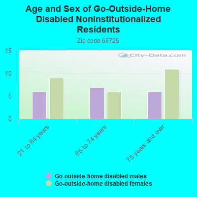 Age and Sex of Go-Outside-Home Disabled Noninstitutionalized Residents