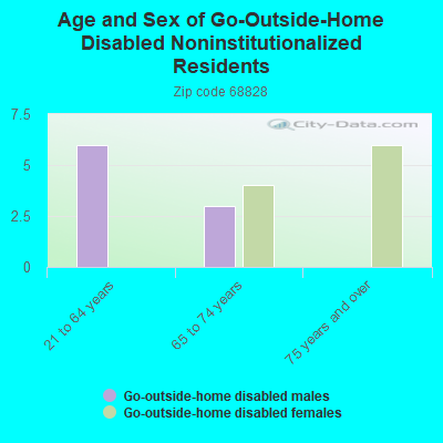 Age and Sex of Go-Outside-Home Disabled Noninstitutionalized Residents