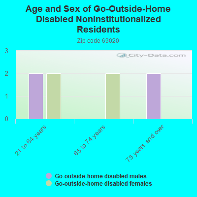 Age and Sex of Go-Outside-Home Disabled Noninstitutionalized Residents