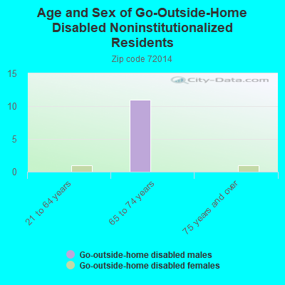 Age and Sex of Go-Outside-Home Disabled Noninstitutionalized Residents