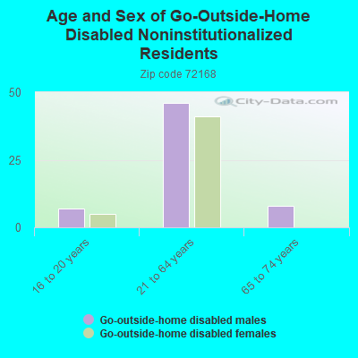 Age and Sex of Go-Outside-Home Disabled Noninstitutionalized Residents