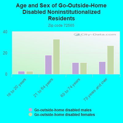 Age and Sex of Go-Outside-Home Disabled Noninstitutionalized Residents