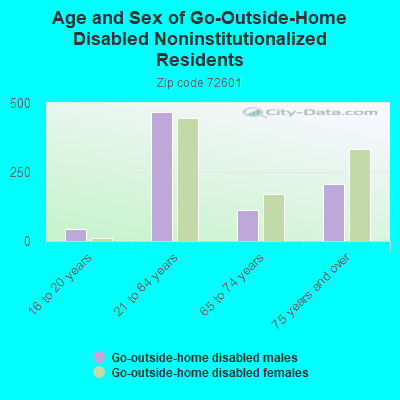 Age and Sex of Go-Outside-Home Disabled Noninstitutionalized Residents