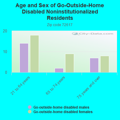 Age and Sex of Go-Outside-Home Disabled Noninstitutionalized Residents