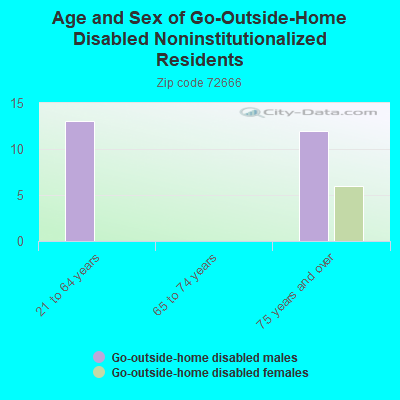 Age and Sex of Go-Outside-Home Disabled Noninstitutionalized Residents