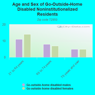 Age and Sex of Go-Outside-Home Disabled Noninstitutionalized Residents