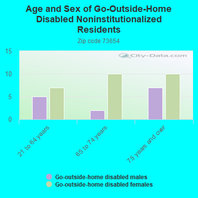 Age and Sex of Go-Outside-Home Disabled Noninstitutionalized Residents