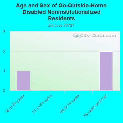 Age and Sex of Go-Outside-Home Disabled Noninstitutionalized Residents