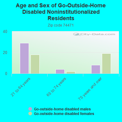 Age and Sex of Go-Outside-Home Disabled Noninstitutionalized Residents