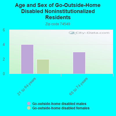 Age and Sex of Go-Outside-Home Disabled Noninstitutionalized Residents