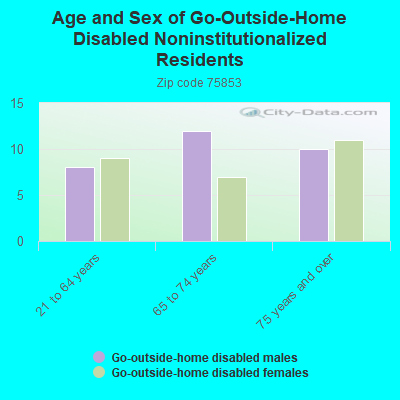 Age and Sex of Go-Outside-Home Disabled Noninstitutionalized Residents