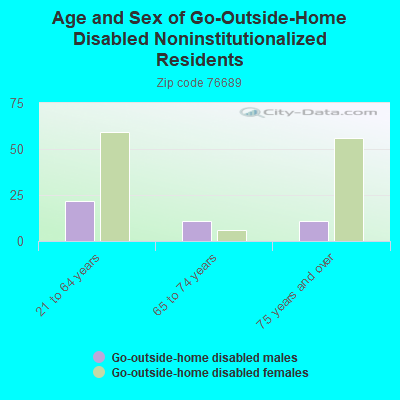 Age and Sex of Go-Outside-Home Disabled Noninstitutionalized Residents