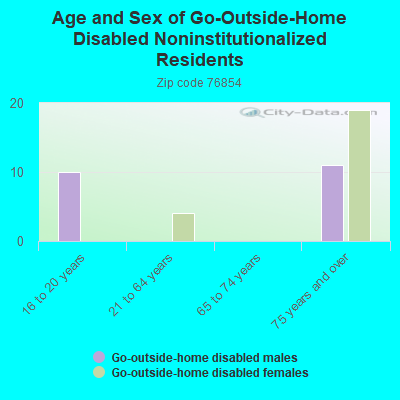 Age and Sex of Go-Outside-Home Disabled Noninstitutionalized Residents