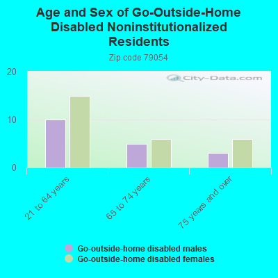 Age and Sex of Go-Outside-Home Disabled Noninstitutionalized Residents