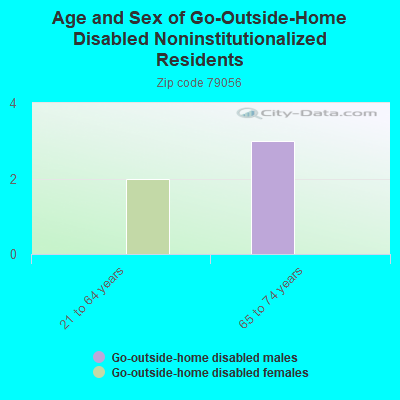 Age and Sex of Go-Outside-Home Disabled Noninstitutionalized Residents