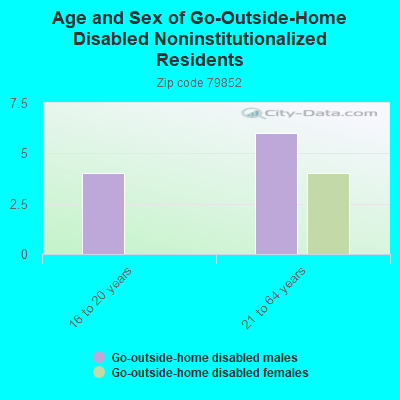 Age and Sex of Go-Outside-Home Disabled Noninstitutionalized Residents