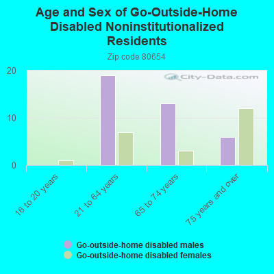 Age and Sex of Go-Outside-Home Disabled Noninstitutionalized Residents