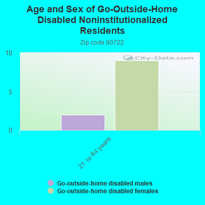 Age and Sex of Go-Outside-Home Disabled Noninstitutionalized Residents