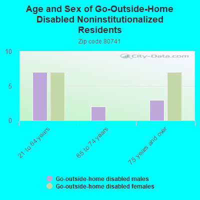 Age and Sex of Go-Outside-Home Disabled Noninstitutionalized Residents