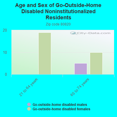 Age and Sex of Go-Outside-Home Disabled Noninstitutionalized Residents