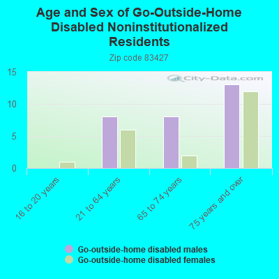 Age and Sex of Go-Outside-Home Disabled Noninstitutionalized Residents