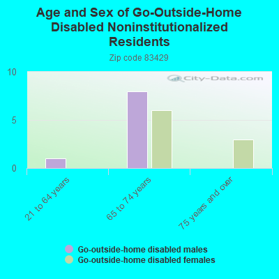 Age and Sex of Go-Outside-Home Disabled Noninstitutionalized Residents