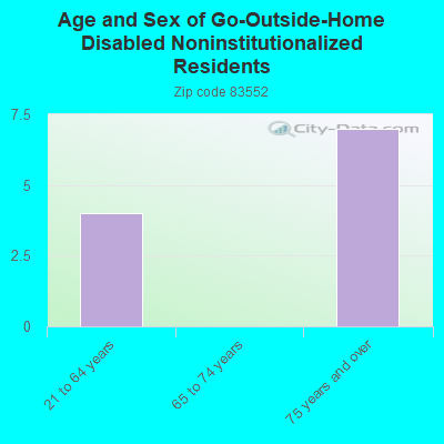 Age and Sex of Go-Outside-Home Disabled Noninstitutionalized Residents