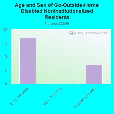 Age and Sex of Go-Outside-Home Disabled Noninstitutionalized Residents