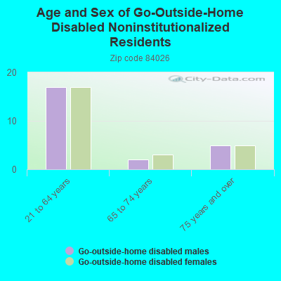 Age and Sex of Go-Outside-Home Disabled Noninstitutionalized Residents