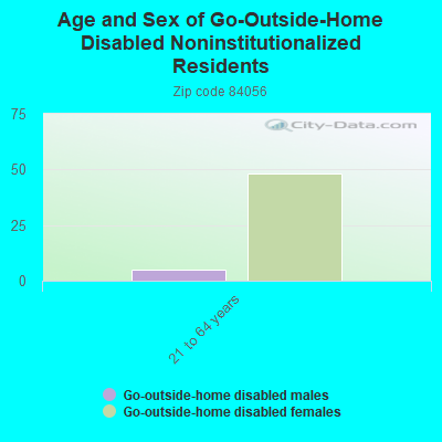 Age and Sex of Go-Outside-Home Disabled Noninstitutionalized Residents