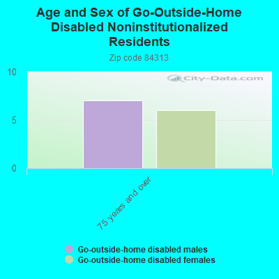 Age and Sex of Go-Outside-Home Disabled Noninstitutionalized Residents