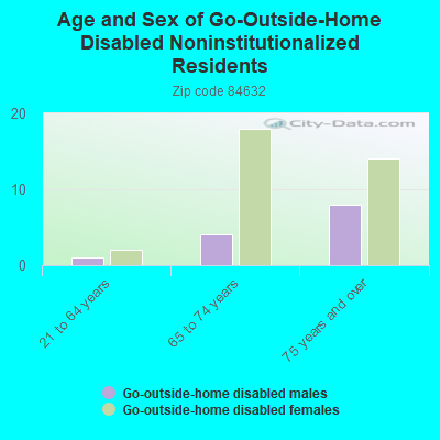 Age and Sex of Go-Outside-Home Disabled Noninstitutionalized Residents