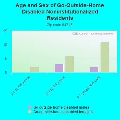 Age and Sex of Go-Outside-Home Disabled Noninstitutionalized Residents