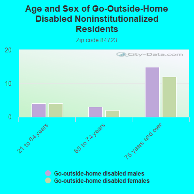 Age and Sex of Go-Outside-Home Disabled Noninstitutionalized Residents