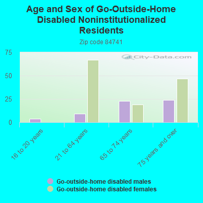 Age and Sex of Go-Outside-Home Disabled Noninstitutionalized Residents