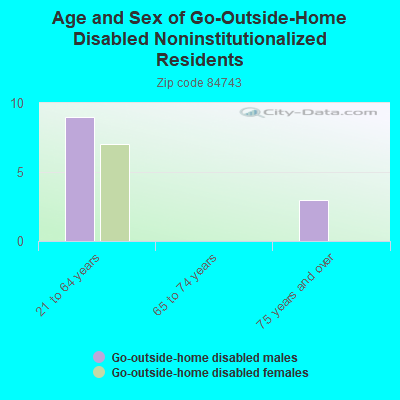 Age and Sex of Go-Outside-Home Disabled Noninstitutionalized Residents