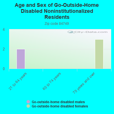 Age and Sex of Go-Outside-Home Disabled Noninstitutionalized Residents