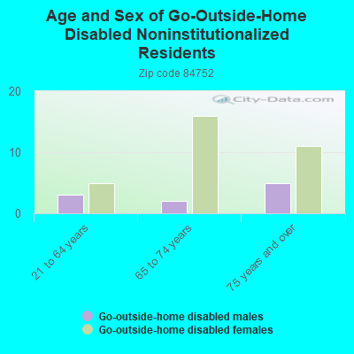 Age and Sex of Go-Outside-Home Disabled Noninstitutionalized Residents