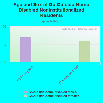 Age and Sex of Go-Outside-Home Disabled Noninstitutionalized Residents