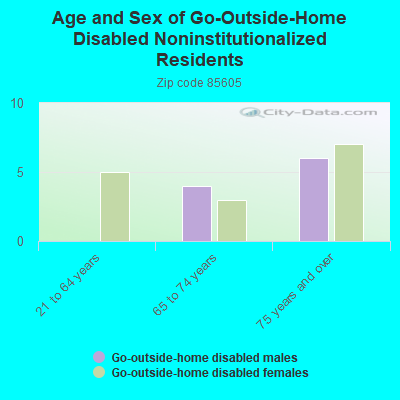 Age and Sex of Go-Outside-Home Disabled Noninstitutionalized Residents